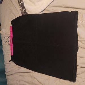 Suede pencil skirt